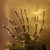 Luces de cadena LED de rama de simulación, diseño de ambiente interior, luces decorativas de batería, luces de cadena creativas de arreglo de flores estrella
