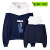Juego Más Vendido RainbowFriends Sudadera Periférica de Rainbow friends para Mujer con Tirante Off-shoulder Sudadera con Capucha Falsa de Dos Piezas