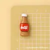 Mini Hamburguesa Realista, Papas Fritas, Pollo Frito de Resina, Accesorios de Comida, Funda de Teléfono con Pegamento de Crema, Accesorios de Imán para Refrigerador