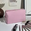 Bolsa de Maquillaje Bordada de Gasa de Gran Capacidad a Rayas Bolsa Portátil para Maquillaje de Salida Bolsa de Artículos de Tocador de Viaje