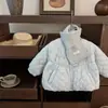 Chaqueta de Algodón para Niña Invierno Nuevo Estilo 2026 Nuevo Abrigo Engrosado Infantil Ropa de Invierno Aterciopelado Chaqueta de Algodón Elegante Cálida Abrigo de Algodón