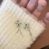 Brincos de Tassel com Laço e Diamantes para Mulheres, Luxo Acessível, High-End, Brincos de Estilo Frio, Brincos de Design de Moda de Nicho, Brincos da Moda