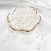 ABS Bege moagem de água destaque moldado imitação de pérola diy acessórios de joias pulseira feita à mão colar pingente grampo de cabelo