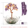 Árvore do Dinheiro Transfronteiriça Cascalho de Cristal Natural Tigela Transparente Árvore da Vida Decoração de Mesa para Casa Nova Árvore do Dinheiro de Cristal