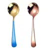 Colher de Aço Inoxidável 304, Colher Moderna com Cabeça Redonda, Colher de Sorvete, Colher de Sobremesa, Colher de Jantar Doméstica, Colher de Sopa Espessada