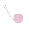 Bolsa de Silicona Cuadrada de Color Macaron con Cordón, Monedero Portátil, Bolsita Multifuncional Mini de Mano