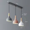 Nuevo candelabro para comedor, diseño de tres cabezas, mesa de comedor simple, estilo popular, lámpara de noche para dormitorio, lámpara creativa para barra de bar, arte de madera y hierro