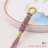 Chaveiro de Borla de Milho de Xizang Tecido à Mão Pingente para Bolsa Carro Corda Estilo Étnico Borla de Algodão Torcida à Mão
