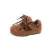 Zapatillas deportivas casuales para niños, nuevo modelo de otoño, zapatillas de entrenamiento retro con estampado de leopardo alemán para niños y niñas de 4 a 8 años, suela suave y antideslizante