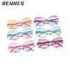 Gafas de Sol de Una Pieza con Gradiente Ojo de Gato Nuevas para Niñas, Color Caramelo, Elegantes Gafas de Sol para Proteger del Sol