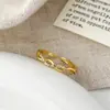 Elegante Estilo Francés, Lujo Ligero, Gama Alta, Exquisita, Versátil Colección de Anillos Dorados, Joyería de Diseño Personalizado de Nicho a la Moda