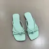 Primer Encuentro Ji Niche Sandalias Planas Amarillas de Tanga con Tira Fina Zapatos de Hada para Uso en Exteriores Verano 2026 Combinar con Falda Roja