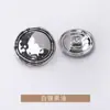 Botones Metálicos Curvos de Doble Anillo Cosidos a Mano para Abrigos de Lana, Chaquetas, Trajes, Botones para Ropa Formal, Botones Dorados