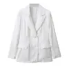 Moda femenina de la marca Z con estampado, corte holgado, venta al por mayor, transfronterizo, jacquard, tops y chaquetas elegantes, trajes casuales de estilo europeo y americano ZA