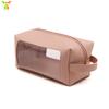 En stock Bolso de aseo portátil de cuero PU de gran capacidad Bolsa de almacenamiento para cuidado de la piel y cosméticos Bolsa de aseo impermeable para viaje