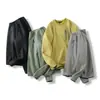 Suéter Pulóver de Cuello Redondo Forrado de Polar para Hombre Ropa Exterior Polar Ocio Cálido Engrosado Camiseta Base 6242