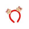 Outono e inverno novo laço urso arco de cabelo veludo ano novo vermelho arco de cabelo cartão de cabelo Coreia do Sul Dongdaemun novo festival de primavera chapéus