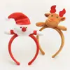Tiara Fofa de Cabeça do Papai Noel, Adereço de Cabeça Natalino Criativo, Grampo de Cabelo para Performance Fotográfica de Feriado, Tiara Divertida de Rena em Desenho Animado