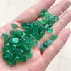 Pendientes de Aro Ovalados para Manualidades con Incrustaciones de Ágata, Base Plana, Anillo Natural Verde Sin Agujero, Colgante Jinhua