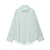 Comercio Exterior 2025 Primavera y Verano Nuevo Estilo Europeo y Americano Camisa de Manga Larga a Rayas Traje con Diseño de Pantalones Cortos Casuales 7200412