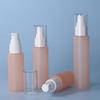 Suministros del Fabricante Set de Botellas de Loción Tipo Push 40Ml50Ml55Ml70Ml Botella de Loción Transparente Naranja