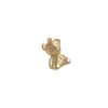 Colgante de Oso Estéreo Brillante de Oro Real Recubierto de Cobre 14K que Conserva el Color Joyería Colgante para Pulsera DIY Collar Colgante