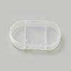 Caja de pastillas de viaje conveniente de tres compartimentos caja de pastillas de medicina tipo almeja de tres compartimentos caja de pastillas preenvasada para tres comidas al día