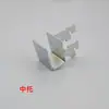 Loja de Roupas Tubo Quadrado Frontal de Aço Inoxidável para Pendurar Suporte Quadrado Esquerdo e Direito Suporte Central Suporte Reto Ganchos de Barra Horizontal para Joias Suporte de Coluna AA