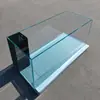 Acuario de Cristal Blanco con Cristal Negro, Rebose de Ángulo Recto, Filtro de Fondo, para Arowana Grande, Peces Dorados y Otros Peces Grandes, Adecuado para Tamaño de Sala de Estar
