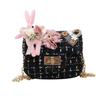 Nueva Bolsa Infantil de Tela para Hombro Cruzada de Dibujos Animados Linda Bolsa Infantil Flor Linda Bolsa para Mujer Monedero