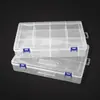 Caja de Plástico PP Transparente Desmontable Grande de 10 Compartimentos, Caja de Almacenamiento Compartimentada a Prueba de Polvo para Ferretería y Accesorios de Pesca, Adecuada para Empaquetar Cuentas