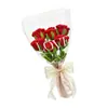 Buquê de Flores Artificiais com Haste Torcida Pacote de Material DIY Tulipa Girassol Artesanal DIY Produto Acabado Presente de Dia dos Namorados para Namorada
