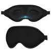 Máscara de Ojos de Nylon Fresca de Seda de Hielo de Verano, Máscara de Ojos de Una Pieza 3D para Dormir con Soporte para la Nariz, Máscara de Ojos Opaca para Pausa para el Almuerzo de Estudiantes y Oficinas, Color Negro