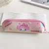 Nuevo Estuche de Lápices de Dibujos Animados Lindo con Forma Cilíndrica, Caja de Lápices de Gran Capacidad, Bolsa de Papelería para Estudiantes, Estuche de Lápices con Cremallera, Bolsa de Almacenamiento