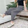 Pantalones Anti-mosquitos de Seda de Hielo para Mujer Adulta Casual de Verano para Mujer Delgados Talla Grande Sueltos de Tobillo Pantalones Bombachos Tira de Belleza Pantalones Frescos