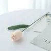 Tulipán Rosa Degradado Flores Artificiales Tejidas con Hilo Ramo Girasol Día de la Madre Día de San Valentín Flores Artificiales Crochetadas