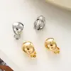 2023 Gorro simple estilo francés aretes de tachuela diseño de nicho femenino estilo frío clip para la oreja femenino estilo otoño e invierno aretes sin perforación