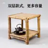 Silla de Bambú Hecha a Mano Mesa de Bambú Restaurante de Comida Rápida para Hot Pot Mesa de Té Mesa de Café Silla para Balcón en Casa Juego de Mesa y Silla de Ocio Silla con Respaldo