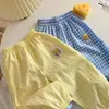 Pantalones Antimosquitos Estilo Japonés de Dibujos Animados para Niños 2026 Nuevo Modelo Primavera, Verano, Otoño Pantalones Largos de Cuadros Simples Pantalones Casuales