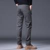 Pantalones de hombre de estilo coreano de alta gama, ajustados, para Otoño e Invierno, Gruesos, de Venta Caliente, Versátiles, Casuales de Pierna Recta con Alto Contenido de Algodón para Hombre