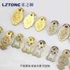 Nueva Manija para Puerta de Gabinete China Muebles Puerta de Gabinete Accesorios de Cobre Forma de Pez Xiangyun Manija de Latón Manija de Cobre para Cajón
