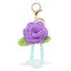 Amazon Transfronterizo Nuevo Flor Tejida Llavero Colgante Lindo Pequeño Fresco y Dulce Estilo Festivo Regalo de Amistad