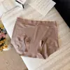 A7125 Pacote Grande Merade Calcinhas Femininas Outono/Inverno Escovadas Cintura Média para Mulheres Série Cor Café Marrom Forro de Algodão Puro Quente de Inverno