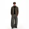 Suéter Cardigan de Tricô Trançado Gola Alta Estilo Old Money Americano para Homens e Mulheres Outono Inverno Novo Malha Quente Preguiçosa Roupa de Fora