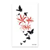 Rocooart nueva colección de delicados tatuajes temporales de mariposa, acabado mate, impermeable, de larga duración, unisex, para aplicación en el brazo