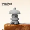 Tanque de Peixes Transfronteiriço Torre Artificial de Pedra Lanterna de Pedra Rochedo Pacote de Paisagismo Areia Verde Torre Pequena Bonsai Pátio Ecológico Micro Paisagem