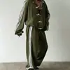 Nuevo Top Casual de Moda Amazon Primavera y Otoño con Tres Rayas y Detalle de Botones, Chaqueta Deportiva Vintage con Cuello Alto