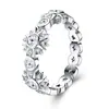 Nuevo Anillo de Amor Corazón a Corazón Plata S925 Incrustado con Moissanita Anillo Cerrado, Versátil para el Uso Diario, Exclusivamente para Comercio Exterior y Ventas Transfronterizas