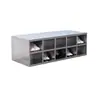 Gabinete de Zapatos de Acero Inoxidable Taburete para Cambiarse los Zapatos en Fábrica de Alimentos Gabinete para Cambiarse los Zapatos de Empleado de Hospital Fábrica Taller Libre de Polvo con Puerta