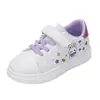2026 Nuevos Zapatos de Lona de Dibujos Animados para Niñas Suela Suave Antideslizantes Blancos con Velcro Zapatos Deportivos Casuales para Niños Medianos y Mayores